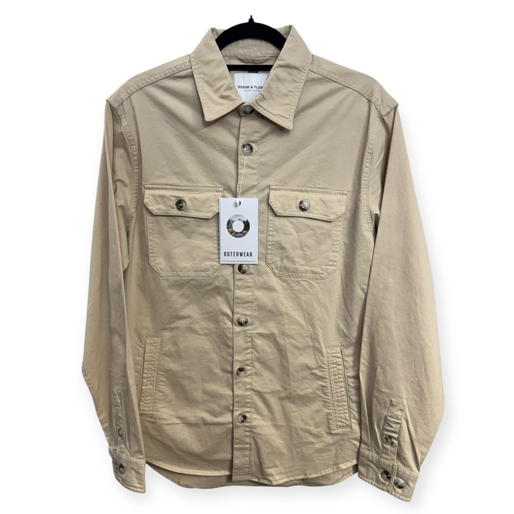 Denim & Flower‎ Tan Button-Front Utility Shirt Size M